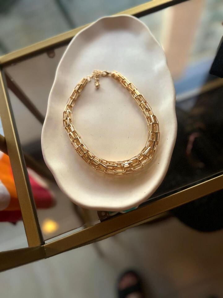 ZIRH GOLD ÇELİK KOLYE